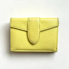 スマイソン　SMYTHSON 三つ折り財布　ミニウォレット　パナマ　イエローのサムネイル