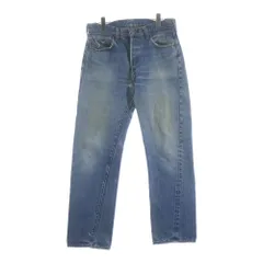 Levi's (リーバイス) 70S VINTAGE 501 ヴィンテージ 赤耳 ボタン裏無刻印 スモールe ボタンフライデニムパンツ インディゴ