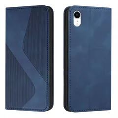 対応 iPhone xr ケース 手帳型 iPhone 10r 財布型 カバー LODROC スマホケース あいふぉんxr ケース スタンド機能 カードポケット収納 耐衝撃 アイフォン xr 適応6.1インチ - 青