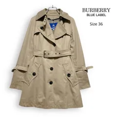 M26169/ BURBERRY BLUE LABEL バーバリー ブルーレーベル ノバチェック トレンチコート ライナー付き ベージュ サイズ36