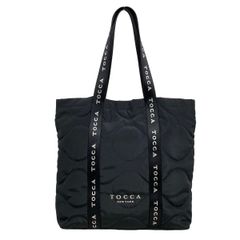 TOCCA ブラック トートバッグ パール装飾 - メルカリ