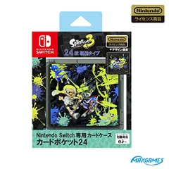 【任天堂ライセンス商品】Nintendo Switch専用カードケース カードポケット24 スプラトゥーン3美品　おすすめ