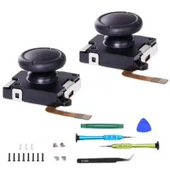 K-Silver TMR ジョイスティック 交換用 Switch Lite & JoyCon用 ドリフトなし サムスティック 修復ツールセット (2)美品　おすすめ