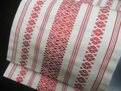 a2510-7 名古屋帯 八寸 美品 正絹 着物 博多織 全通