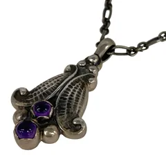 GEORG JENSEN(ジョージジェンセン) ネックレス - シルバー×パープル イヤーペンダント 1993のサムネイル