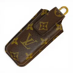 【ヴィンテージ】LOUIS VUITTON ルイ・ヴィトン　携帯ケース　エテュイテレフォン ジャポン モノグラム　ブラウン　M63050　キングラム[68]