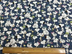 スヌーピー,生地幅110cm×長さ100cm、コン
