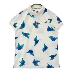 サイズ：1 MASTER BUNNY EDITION マスターバニーエディション  半袖ポロシャツ ハイビスカス 花柄 ホワイト系 [240101582835] ゴルフウェア レディース ストスト