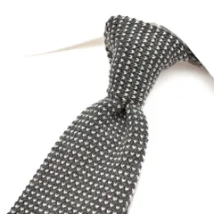 BARBA バルバ / ネクタイ ニットタイ メンズ シルク カシミヤ ピンドット グレー イタリア製 ビジネス 428542のサムネイル