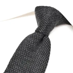 BARBA バルバ / ネクタイ ニットタイ メンズ 手縫い仕立て シルク カシミヤ ダークグレー イタリア製 ビジネス 428549のサムネイル