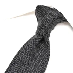 BARBA バルバ / ネクタイ ニットタイ メンズ シルク カシミヤ ダークグレー イタリア製 ビジネス 428547のサムネイル