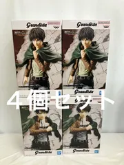 未開封 進撃の巨人 Grandista エレン・イェーガー リヴァイ フィギュア ４個 LF4A00 f101