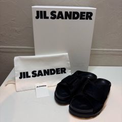 早い者勝ち【2025年モデル】JILSANDER ブラックレザーロープサンダル
