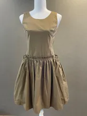 バーバリーブルーレーベル　ワンピース　ノバチェック　36　ベージュ　BURBERRY BLUE LABEL ノースリーブ Sサイズ