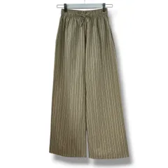 OHOTORO オオトロ Chic Stripe Pants シックストライプパンツ カジュアルパンツ ウエストゴム ベージュ フリーサイズ レディース 通年 ゴーゴー古着マルイ北千住店 18 No.2136のサムネイル