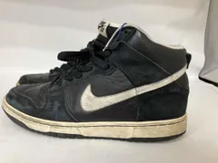NIKE DUNK HIGH PRO SB ナイキ　ダンクハイプロ　ブラックホワイト　黒白　305050-016 履き口ミッドソール使用感有