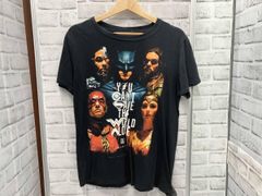 JUSTICE LEAGUE / 반소매 T 셔츠 / 영화 프린트 T 셔츠 / 헌 옷 / S 사이즈 / 블랙
