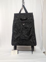 PRADA プラダ ナイロン キャリーケース キャリーカート 2輪 ブラック