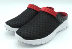 メンズ サボサンダル XSTREET 2WAY サボ クロッグ バックバンド サンダル XST-6032 ブラック/レッド