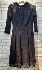 RUI RUE BOUTIQUE ルイルエ ブティック 長袖ワンピース 紺色