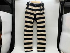 vanson バンソン 囚人パンツ ボーダー W32 B1090 バイカー - メルカリ