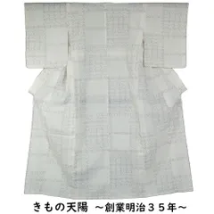 夏着物 紗 紬 東レ バチ衿 踊り着物 化繊 洗える着物 絣模様 夏 着物 夏物 Sサイズ 【中古 ポリエステル 紗 着物 リサイクル着物 紗 リユース 紗 着物 踊り着物 単衣 リサイクル 着物 リサイクル着物 小紋 絽 紗 着物 リサイクル】のサムネイル