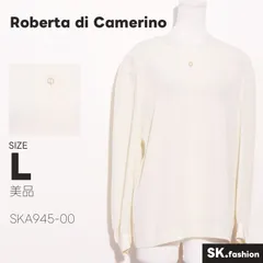 美品 Roberta di Camerino トップス カットソー　長袖　バックボタン　ワンポイント　刺繍のサムネイル