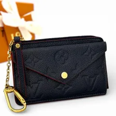 ルイヴィトン　アンプラント　ポルト　カルト　レクト　ヴェルソ　マリーヌルージュ ヴィトン　ポルトカルトレクトヴェルソ 小物入れ　カードケース　フラグメントケース　クレジット　キーホルダー　モノグラム　ブラック 系　ネイビー