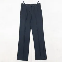 HELMUT LANG ヘルムートラング 本人期 パンツ スラックス ヴィンテージ アーカイブ コットン ポリウレタン ネイビー イタリア製 レディース 38 b00566のサムネイル