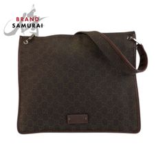 美品 LOEWE ロエベ アナグラム ブラウン 茶 マルチカラー レザー