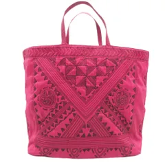 ISSEY MIYAKE イッセイミヤケ TaMaSHa タマシャ  ハンドバッグ トートバッグ 刺繍 ナイロン カバン 鞄 マゼンタ レディース 【中古】のサムネイル