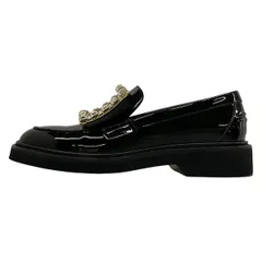 RogerVivier(ロジェヴィヴィエ) ローファー 37 レディース美品  ヴィヴ レンジャー RVW54825880D1PB999 黒 ビジュー レザーのサムネイル