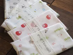 【在庫処分特価】やさしい肌ざわり ガーゼタオル（手ぬぐい） 3枚セット 綿100％ 35×90cm アソート
