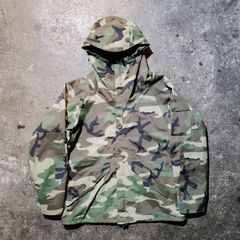 コロンビア 迷彩 ダブルジップ ナイロンシェルジャケット ドローコード 