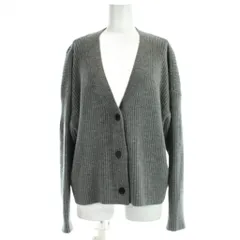 マカフィー MACPHEE トゥモローランド カーディガン ウール S グレー Vネック 長袖 リブニット /GP