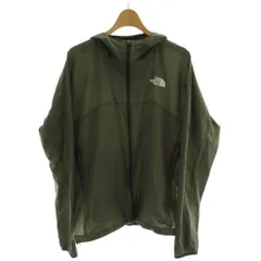 ザノースフェイス THE NORTH FACE SWALLOWTAIL HOODIE パーカー ナイロンジャケット L カーキ 長袖 フード付き ロゴ NP71520  /GG
