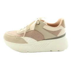 ザラ ZARA スニーカー ローカット 厚底 24cm ベージュ ピンク /KU