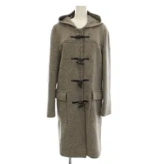 トラサルディ TRUSSARDI ダッフルコート ウール 40 グレー フード付き トグルボタン 長袖 ポケット付き /GP