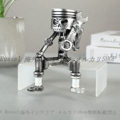 骸骨と炎の置き時計 スカルドクロ ジャンク品 - メルカリ