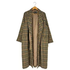 ダックス DAKS ウールナイロン チェック ガウンコート メンズ import：L 