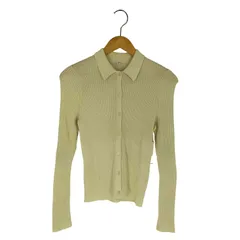 ユニクロ UNIQLO 23AW エクストラファインメリノリブポロカーディガン レディース JPN：M 