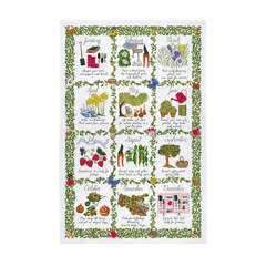 【正規品新品】アルスターウィーバーズ コットンティータオル Gardeners Calendar ガーデナーズカレンダー キッチンクロス グリーンのサムネイル