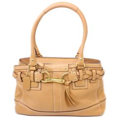 美品】グッチ Gロゴ レザー ベージュ ハンドバッグ 131325 - メルカリ