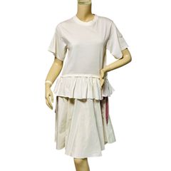Moncler 半袖ワンピース アイボリー - メルカリ