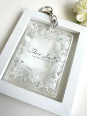 【NO2】フォトキーホルダー トレカケース レジン デコ