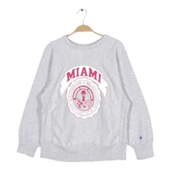 80s チャンピオン トリコタグ USA製 リバースウィーブ ヴィンテージ スウェット MIAMI カレッジ CHAMPION サイズM 古着 CF1027