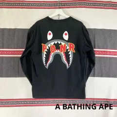 アベイシングエイプ シャーク PONR ロングスリーブ Tシャツ