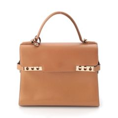 DELVAUX デルヴォー タンペートMM レザー オレンジ ハンドバッグ 