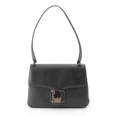 サルヴァトーレフェラガモ レザー ヴァラ ワン ショルダーバッグ ブラック【中古】