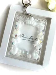 【NO3】フォトキーホルダー トレカケース レジン デコ